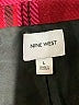 Nine West Plaid Burgundy Blazer Size L - photo 6