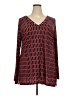 MICHAEL Michael Kors Red Long Sleeve Blouse Size 2X - photo 1