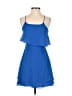 Gianni Bini 100% Polyester Solid Blue Cocktail Dress Size 0 - photo 1