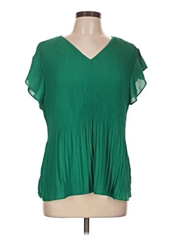 Adrianna Papell Short Sleeve Blouse (view 1)