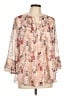 Charter Club 100% Polyester Ivory 3/4 Sleeve Blouse Size L - photo 1