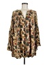 Umgee Brown 3/4 Sleeve Blouse Size M - photo 1