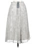 Ann Taylor 100% Polyester Metallic Silver Formal Skirt Size 00 Petite - photo 2