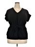 Worthington Black Short Sleeve Blouse Size XXL - photo 1