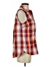 Eddie Bauer Plaid Orange Sleeveless Blouse Size S - photo 4