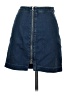 Free People Solid Blue Denim Skirt Size 2 - photo 2