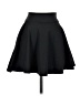 Solemio Solid Black Casual Skirt Size S - photo 1