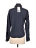 Calvin Klein Checkered-gingham Blue Long Sleeve Button-Down Shirt Size 6 - photo 2