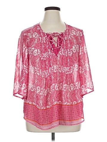 Vintage America Blues 3/4 Sleeve Blouse (view 1)