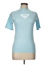 Roxy Blue Short Sleeve Turtleneck Size L - photo 1