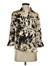 L'Agence Animal Print Tan 3/4 Sleeve Blouse Size XS - photo 1