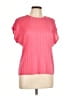 Elementz 100% Polyester Pink Short Sleeve Blouse Size L - photo 1