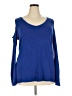 Roz & Ali Blue Pullover Sweater Size 2X - photo 1