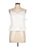 R&M Richards 100% Polyester Ivory Sleeveless Blouse Size 10 Petite - photo 1