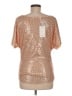 Grace Karin Metallic Gold Short Sleeve Top Size M - photo 2