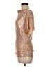 Grace Karin Metallic Gold Short Sleeve Top Size M - photo 5