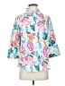 Blair Floral Teal 3/4 Sleeve Blouse Size S - photo 1