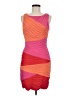 BCBGMAXAZRIA Color Block Orange Cocktail Dress Size M - photo 1