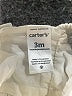 Carter's 100% Cotton Ivory Sleeveless Top 0-3 MO / 3 MO - photo 3