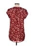 Monday Fun 100% Polyester Burgundy Short Sleeve Blouse Size M - photo 2
