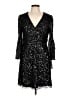 French Connection 100% Polyester Stars Black Cocktail Dress Size 10 - photo 1