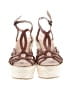 Vintage Foundry 100% Leather Brown Wedges Size 8 - photo 2