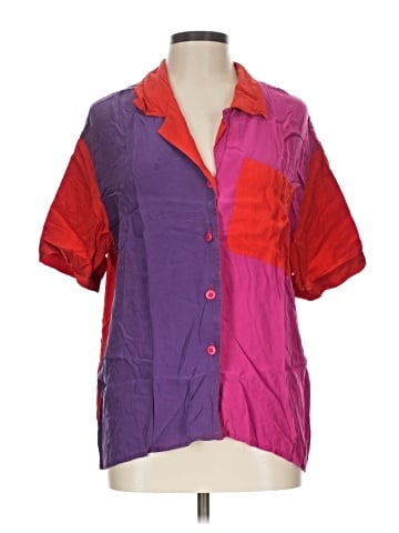 Liz Claiborne Collection Short Sleeve Silk Top (view 1)