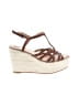 Vintage Foundry 100% Leather Brown Wedges Size 8 - photo 1