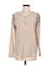 Rory Beca 100% Silk Tan Long Sleeve Silk Top Size M - photo 1