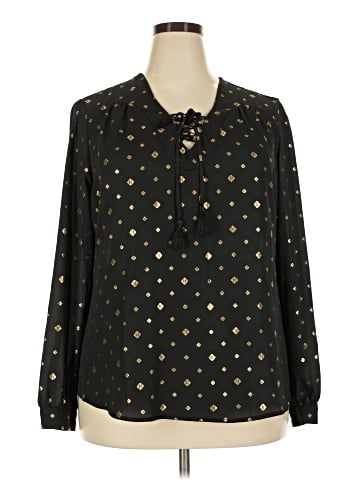 Faded Glory Long Sleeve Blouse (view 1)