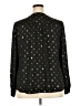 Faded Glory 100% Polyester Polka Dots Black Long Sleeve Blouse Size 20 - photo 2