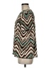 Alfred Dunner 100% Polyester Chevron-herringbone Teal Short Sleeve Blouse Size M - photo 5