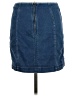 Free People Solid Blue Denim Skirt Size 8 - photo 2