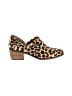 Crown Vintage Animal Print Brown Ankle Boots Size 6 1/2 - photo 1
