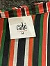 CAbi 100% Polyester Stripes Brown Long Sleeve Blouse Size M - photo 7