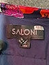 Saloni 100% Silk Print Red Cocktail Dress Size 4 - photo 7