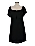 Charles Henry Solid Black Cocktail Dress Size S - photo 2