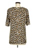 Chaus Animal Print Brown Short Sleeve Blouse Size M - photo 2