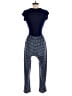 Gilli Chevron-herringbone Blue Jumpsuit Size S - photo 2