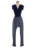 Gilli Chevron-herringbone Blue Jumpsuit Size S - photo 1