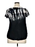 Shoreline 100% Rayon Black Short Sleeve Blouse Size 1X - photo 2