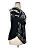 Shoreline 100% Rayon Black Short Sleeve Blouse Size 1X - photo 4