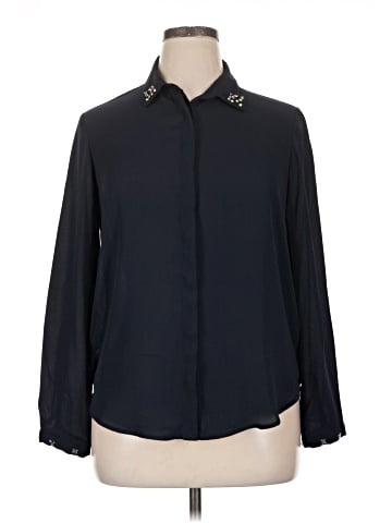 Zara Basic Long Sleeve Blouse (view 1)