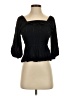 Mi ami 100% Rayon Black 3/4 Sleeve Blouse Size XS - photo 1