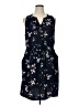 41Hawthorn 100% Polyester Floral Blue Casual Dress Size 1X - photo 1