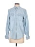 Chaps 100% Cotton Blue Long Sleeve Button-Down Shirt Size M - photo 1