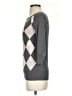 If It Were Me Argyle Gray Pullover Sweater Size S - photo 5