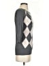If It Were Me Argyle Gray Pullover Sweater Size S - photo 4