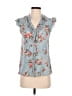 Mine 100% Rayon Blue Sleeveless Blouse Size M - photo 1