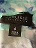 Carlisle 100% Silk Tie-dye Teal Short Sleeve Silk Top Size 6 - photo 7
